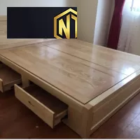 GIƯỜNG GỖ CÓ TỦ KÉO TIỆN LỢI NGỌC THỊNH INTERIOR - GG013